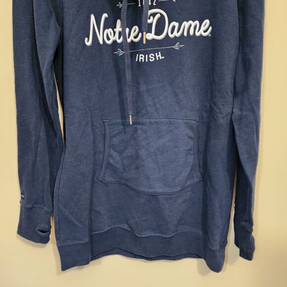 Jansport Notre Dame funnel neck long sleeve tunic sweatshirt woman's size large - Picture 5 of 9